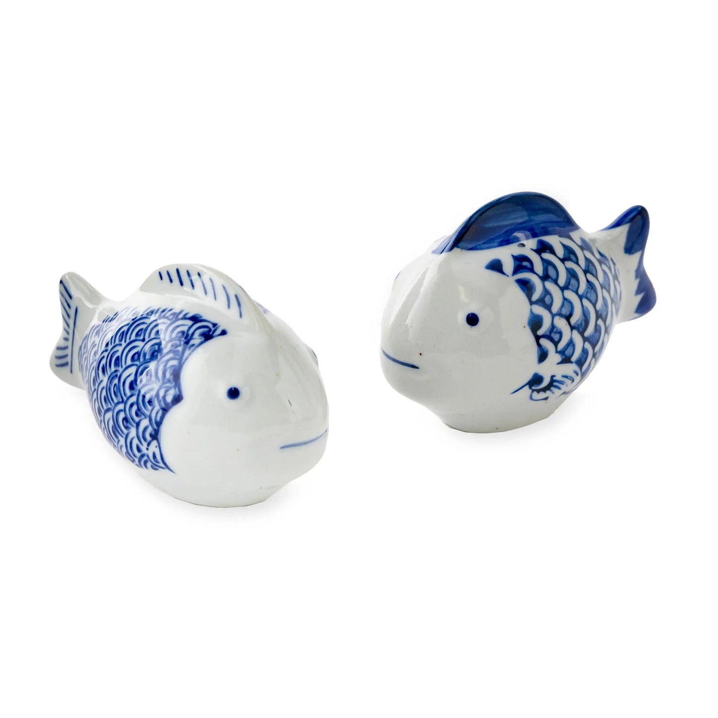 VivaTerra Blue Floating Ceramic Fish, Set of 2