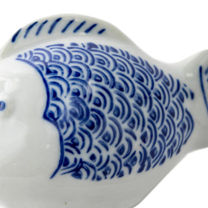 VivaTerra Blue Floating Ceramic Fish, Set of 2