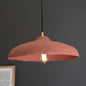 VivaTerra Rust Dome Paper Maché Pendant Light