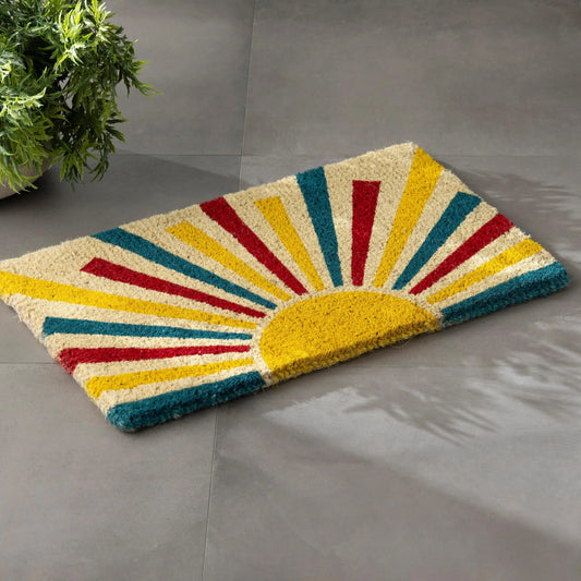 VivaTerra Retro Sun Coir Doormat