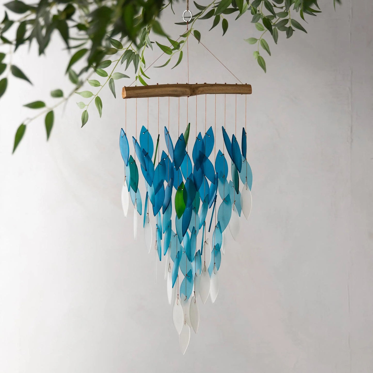 VivaTerra Recycled Glass Ombre Waterfall Chime