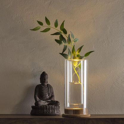 VivaTerra LED-Illuminated Glass Vase