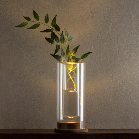 VivaTerra LED-Illuminated Glass Vase