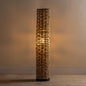 VivaTerra Woven Cattail Column Floor Lamp