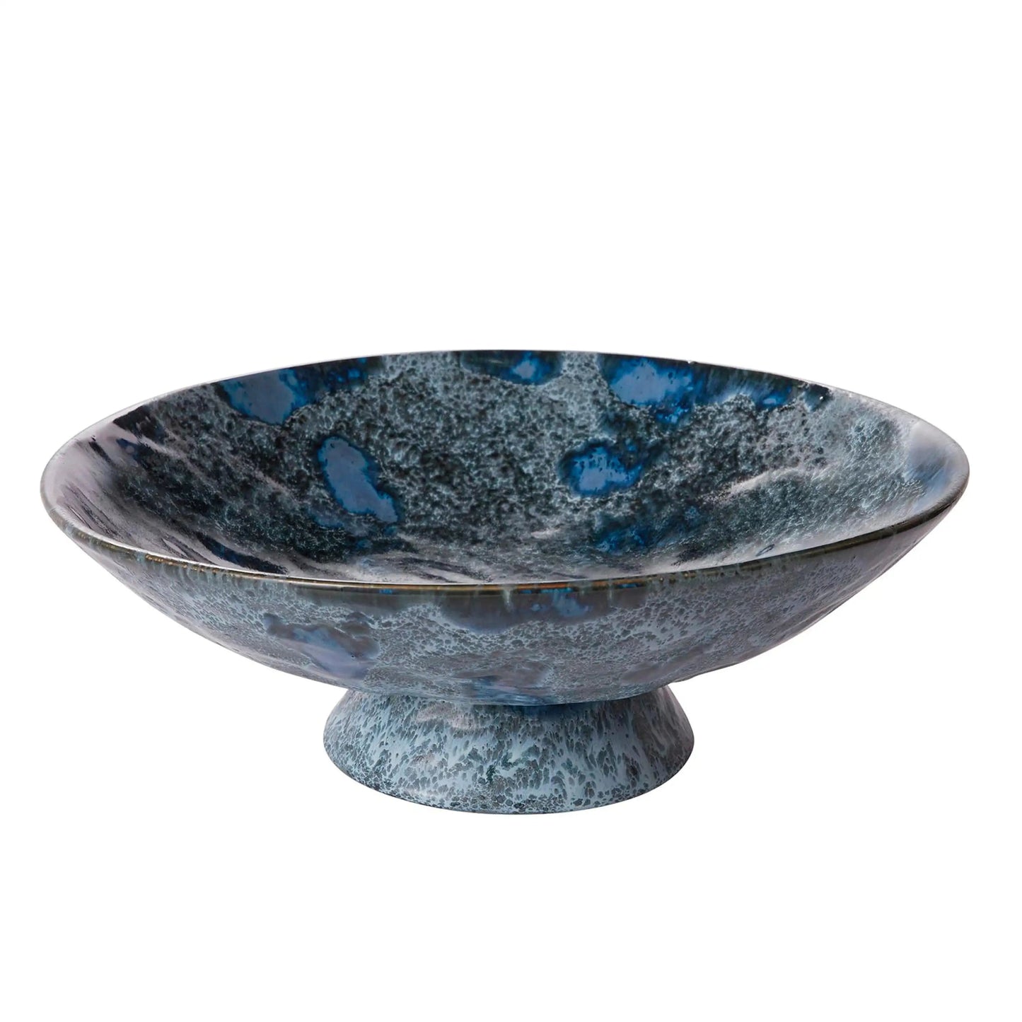 VivaTerra Azul Footed Serving Bowl