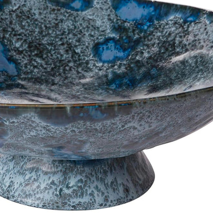 VivaTerra Azul Footed Serving Bowl