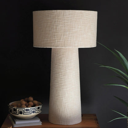 VivaTerra Bouclé Fabric Table Lamp