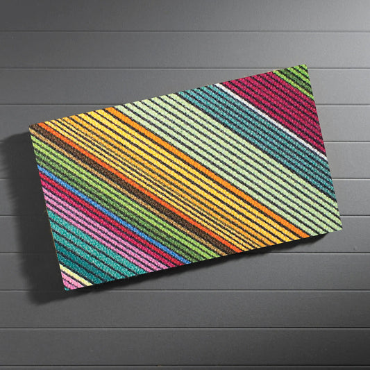 VivaTerra Dutch Fields Diagonal Stripes Doormat