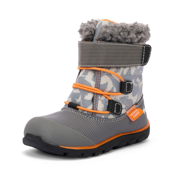 See Kai Run Boy's Gilman Waterproof/Insulated Gray/Orange