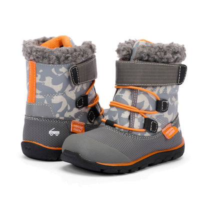 See Kai Run Boy's Gilman Waterproof/Insulated Gray/Orange