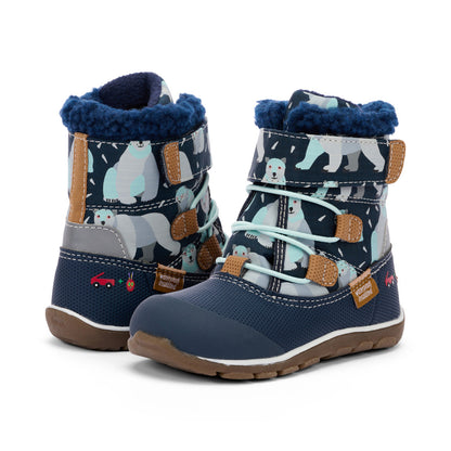 See Kai Run Boy's Gilman Waterproof/Insulated Navy/Polar Bear - Final Sale