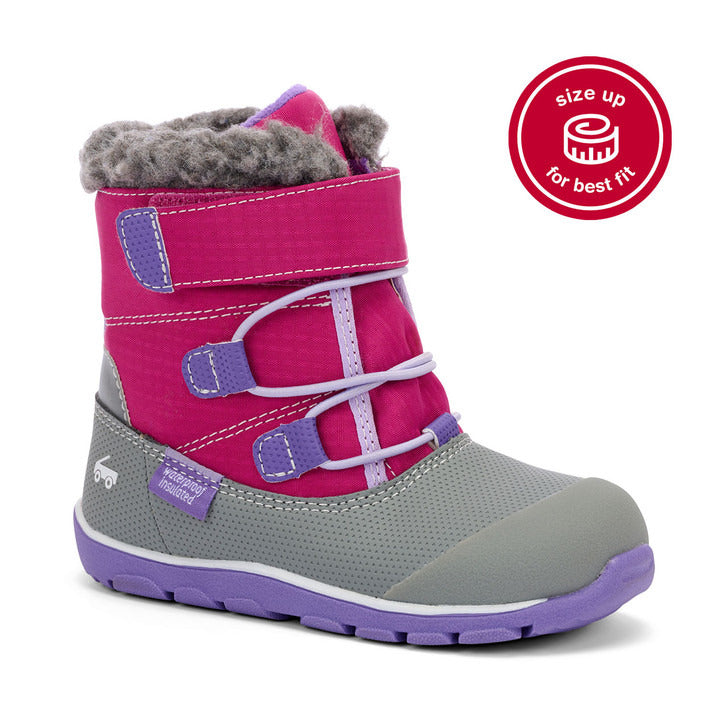 See Kai Run Girl's Gilman Waterproof/Insulated Berry Purple