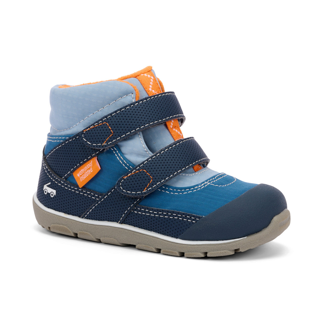 See Kai Run Boy's Atlas Waterproof/Insulated Blue/Orange