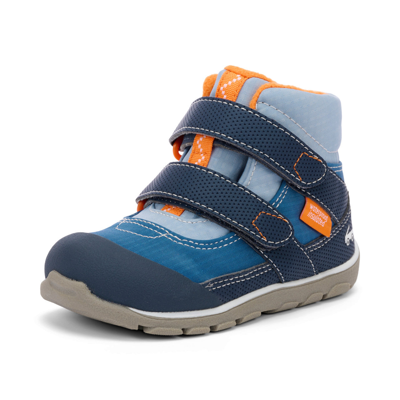 See Kai Run Boy's Atlas Waterproof/Insulated Blue/Orange