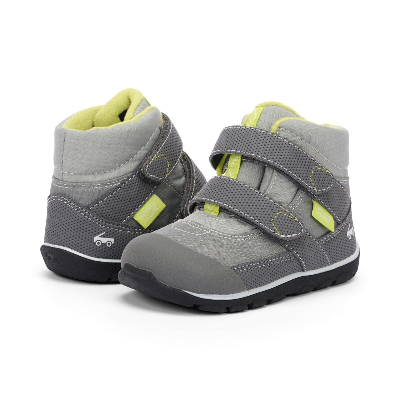 See Kai Run Boy's Atlas Waterproof/Insulated Gray/Lime