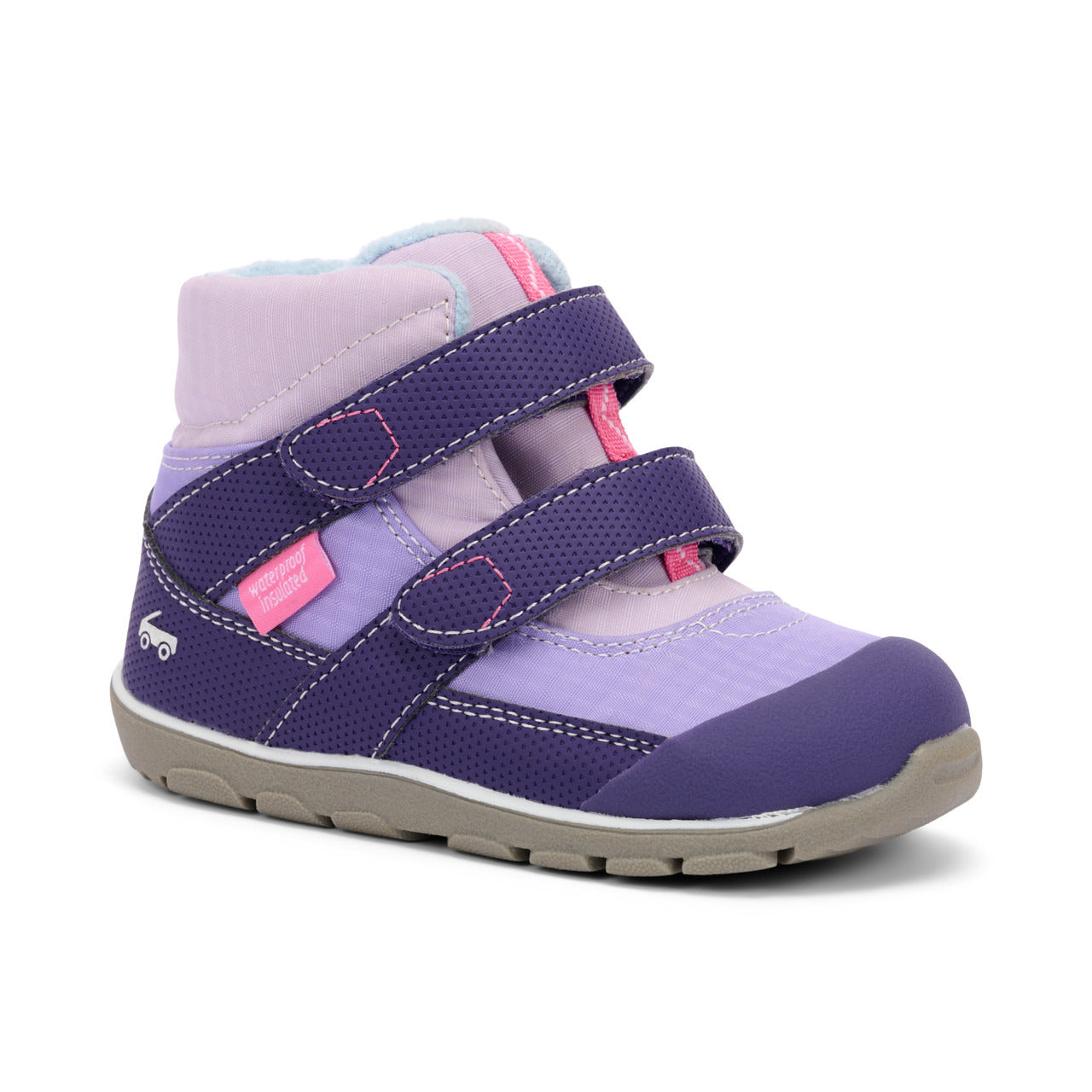 See Kai Run Girl's Atlas Waterproof/Insulated Purple/Pink