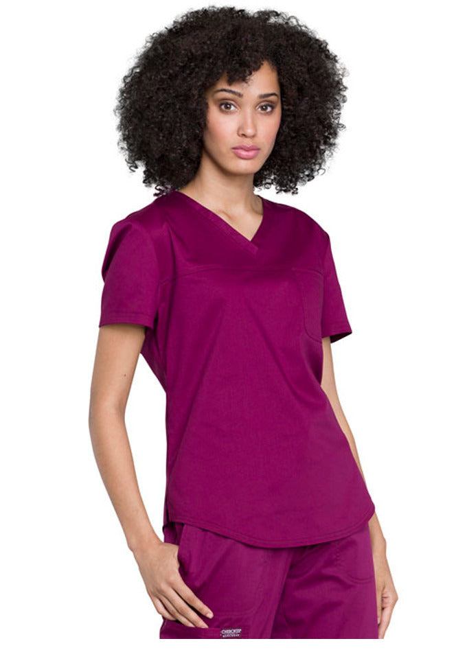 Cherokee Workwear Revolution Women's V-Neck O.R. Top 1