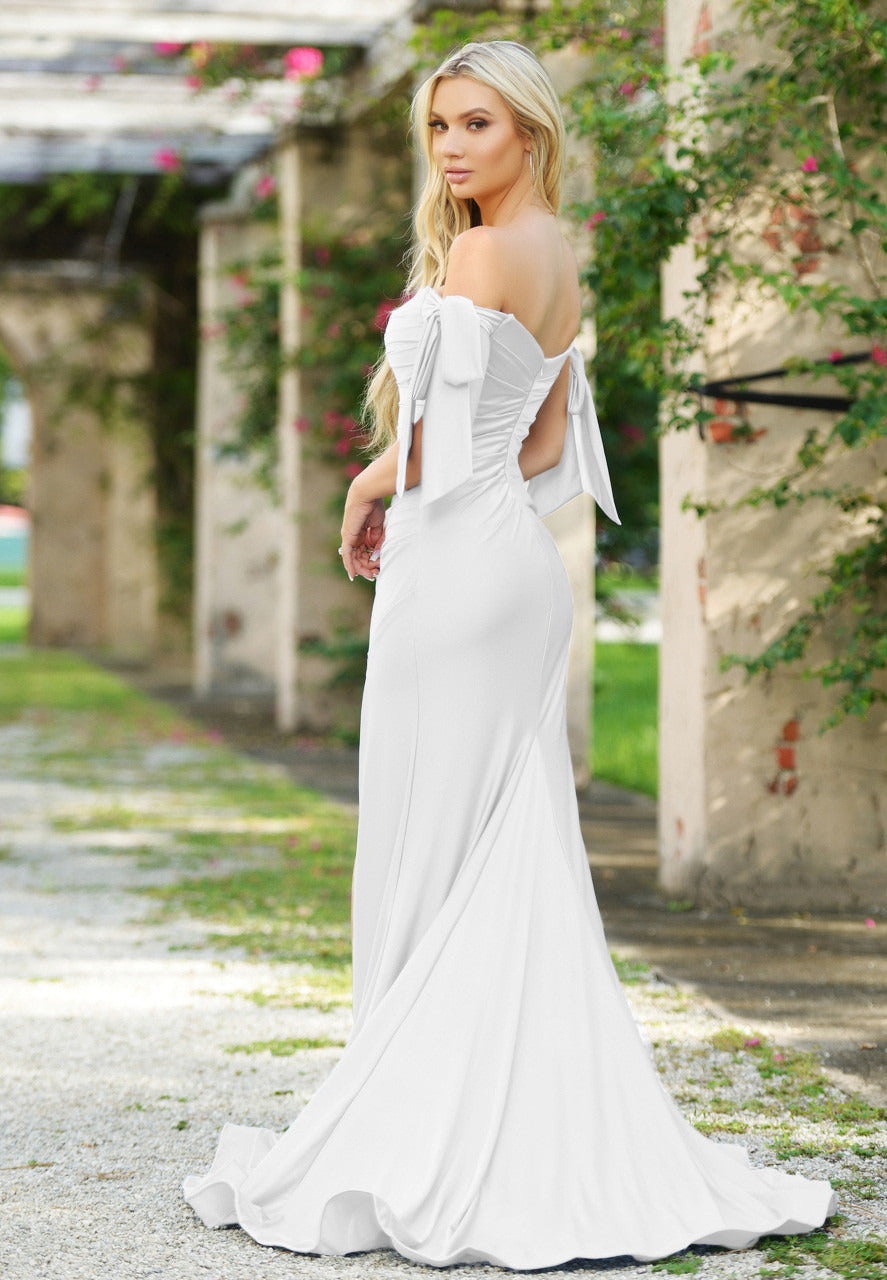 LADY BLACK TIE Women's Amber Gown - Off-White