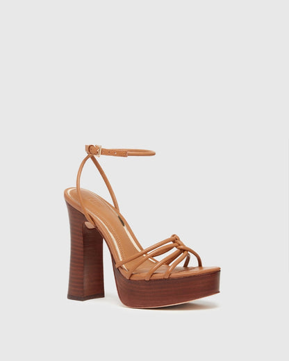 Paige Women's Haley Sandal - Cognac Leather