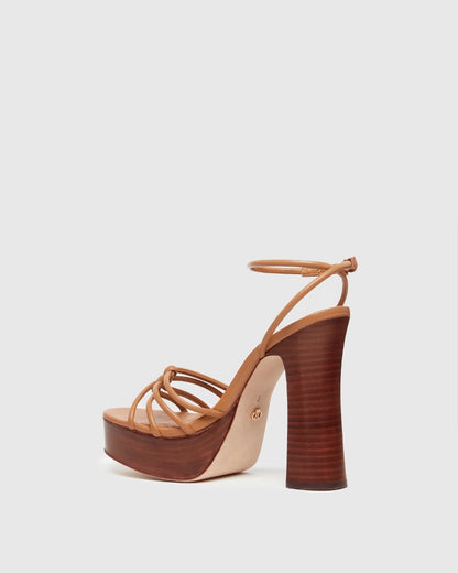 Paige Women's Haley Sandal - Cognac Leather