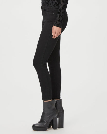 Paige Women's Verdugo Crop - Black Overdye