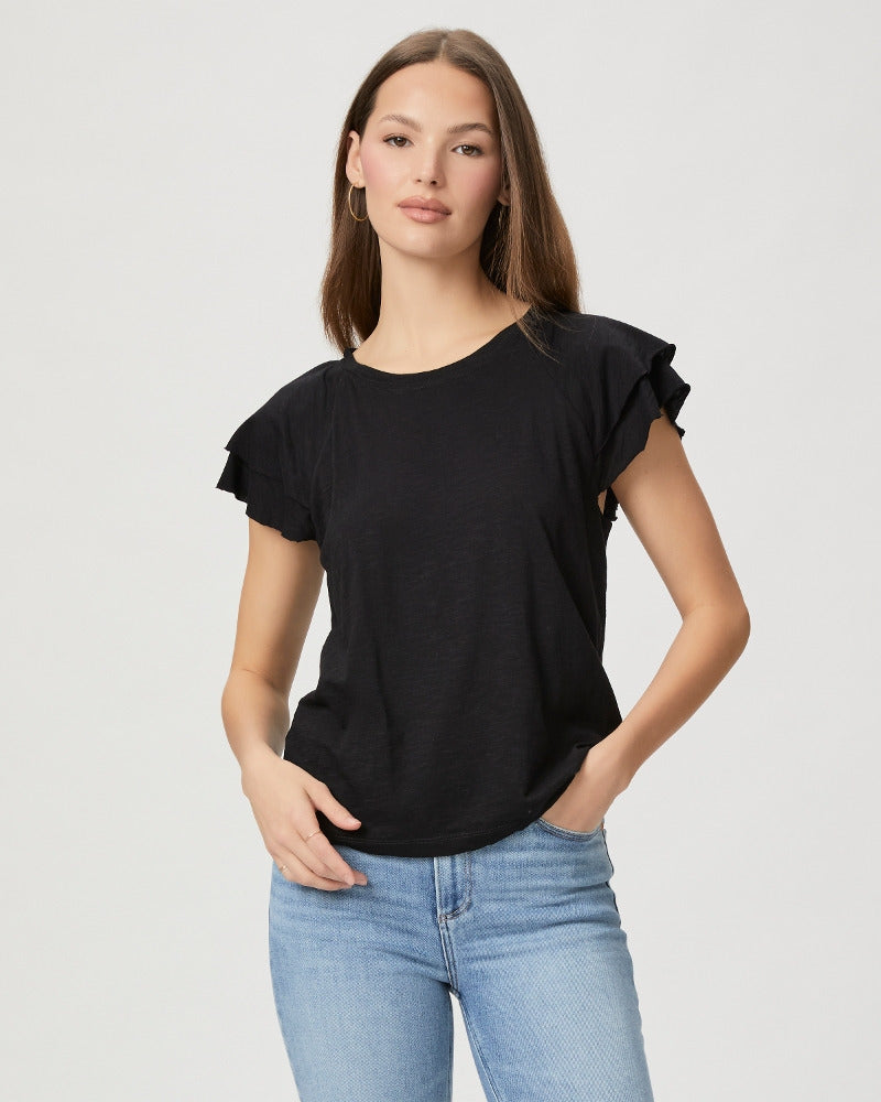 Paige Women's Linnea Tee - Faded Black