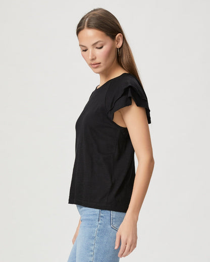 Paige Women's Linnea Tee - Faded Black