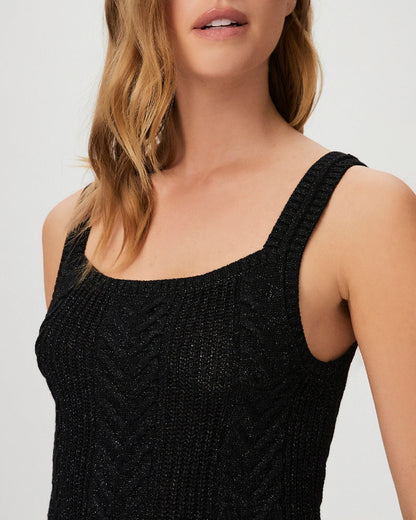 Paige Women's Yuka Sweater Tank - Black Sparkle