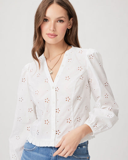 Paige Women's Juno Blouse - White