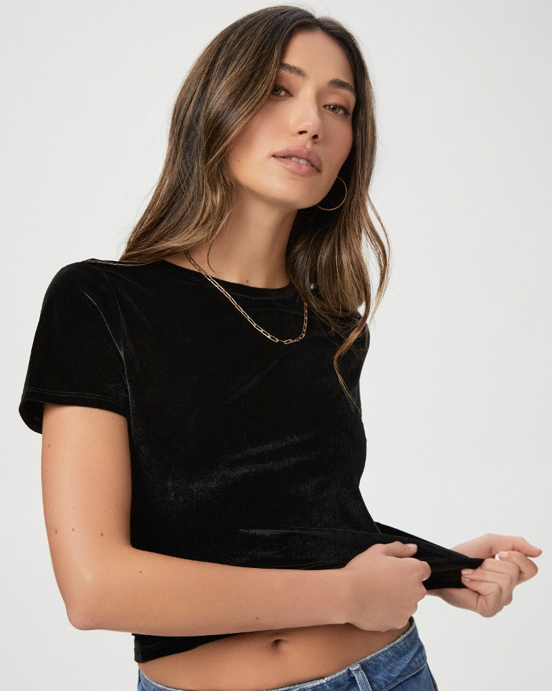 Paige Women's Fiora Tee - Black Velvet