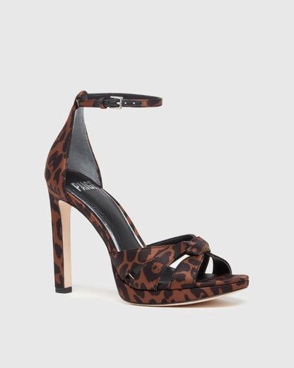 Paige Women's Val Sandal - Leopard Satin