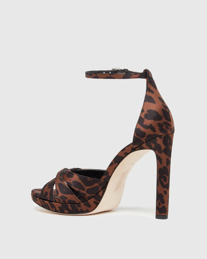 Paige Women's Val Sandal - Leopard Satin