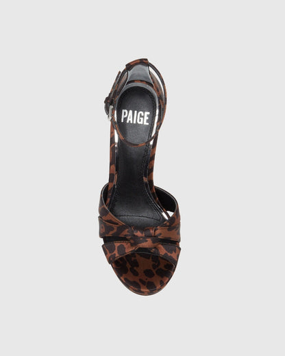 Paige Women's Val Sandal - Leopard Satin