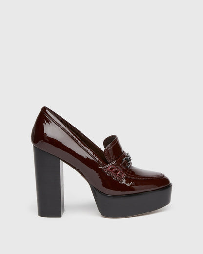 Paige Women's Masha Pump - Black Cherry Patent Leather