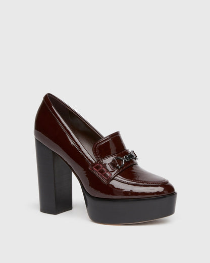 Paige Women's Masha Pump - Black Cherry Patent Leather