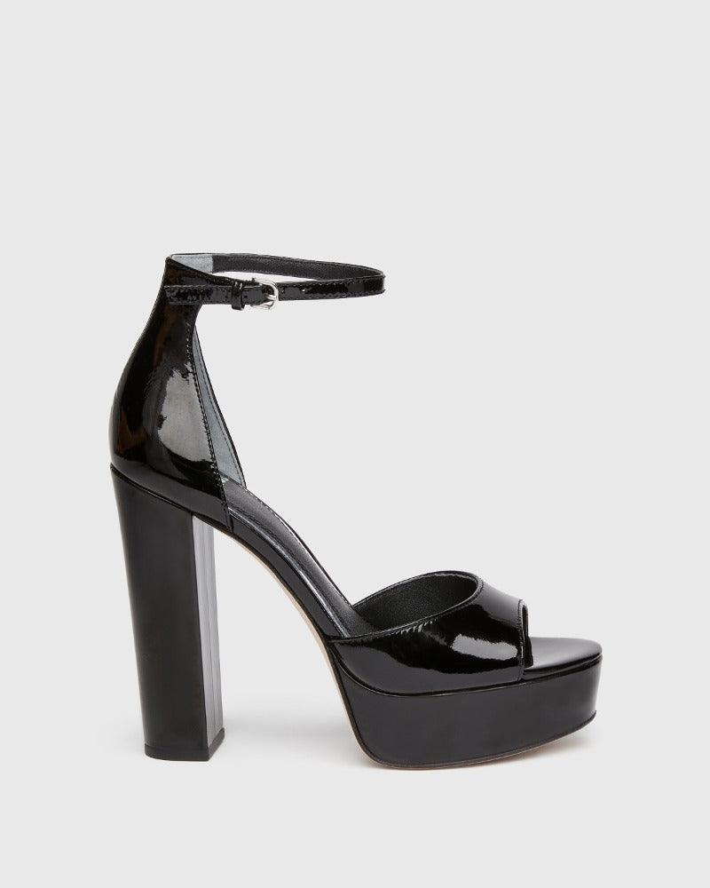 Paige Women's Cory Sandal - Black Patent Leather