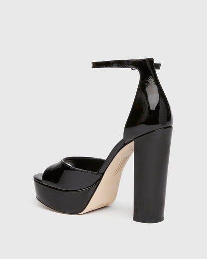 Paige Women's Cory Sandal - Black Patent Leather