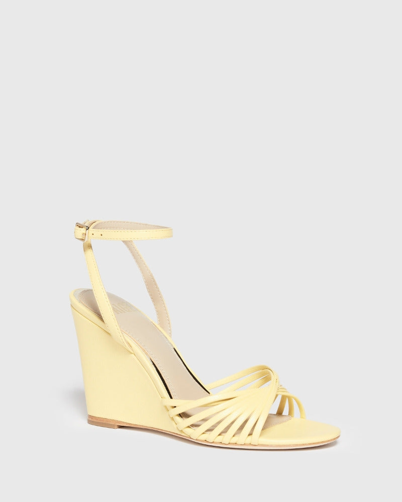 Paige Women's Sami Wedge - Pale Yellow Leather