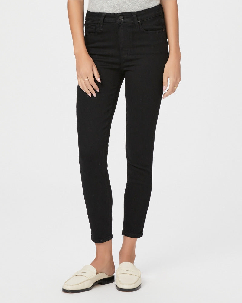 Paige Women's Hoxton Crop - Black Shadow