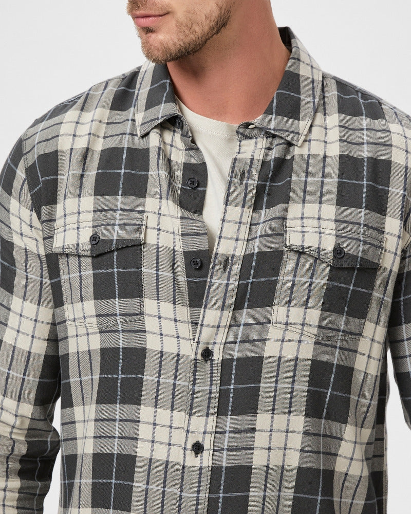 Paige Men's Everett Shirt - Midnight Coin