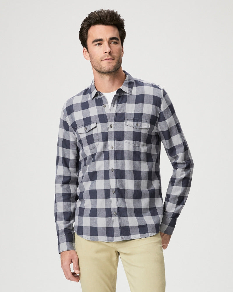 Paige Men's Everett Shirt - Navy Lake