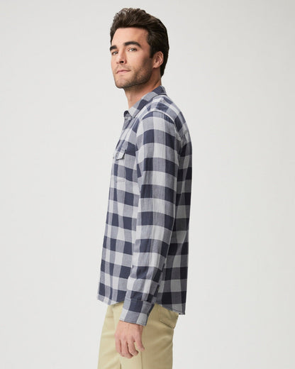 Paige Men's Everett Shirt - Navy Lake