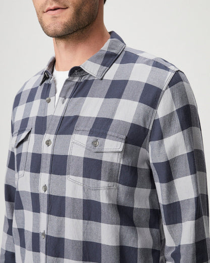 Paige Men's Everett Shirt - Navy Lake