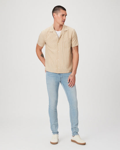 Paige Men's Albro Shirt - Warm Cream