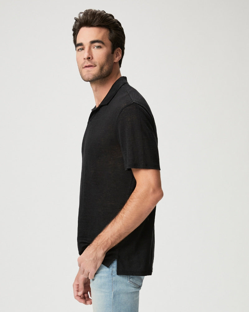 Paige Men's Shelton Polo - Black