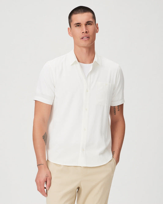 Paige Men's Wilmer Shirt - Dried Coconut