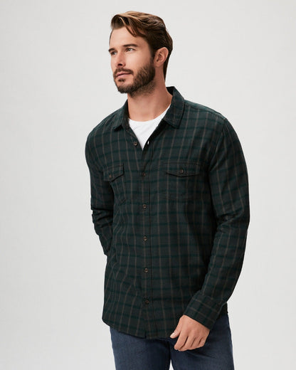 Paige Men's Everett Shirt - Emerald Haze