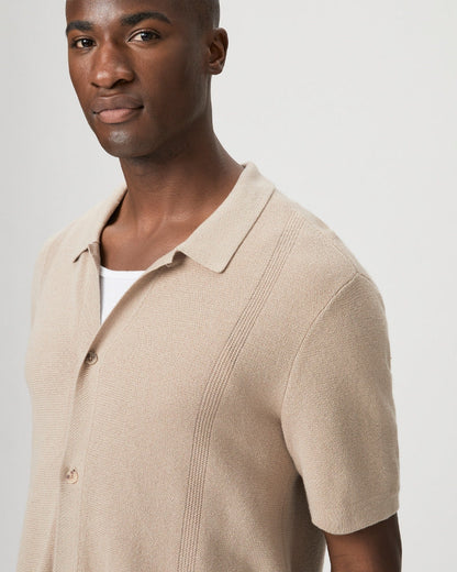 Paige Men's Mendez Sweater Shirt - Mocha Cream