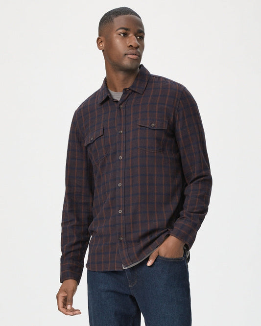 Paige Men's Everett Shirt - Winter Berry