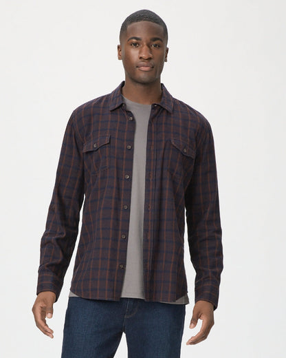 Paige Men's Everett Shirt - Winter Berry